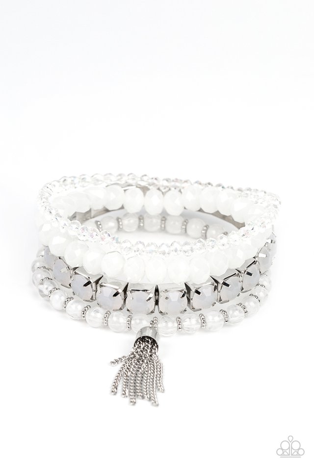 Day Trip Trinket - White - Paparazzi Bracelet Image