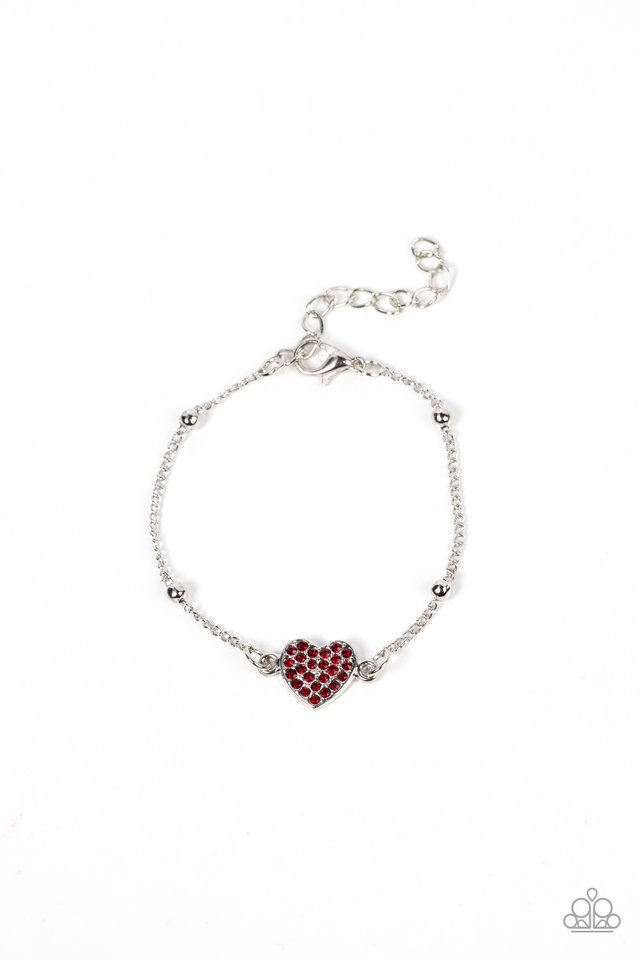 Heartachingly Adorable - Red - Paparazzi Bracelet Image