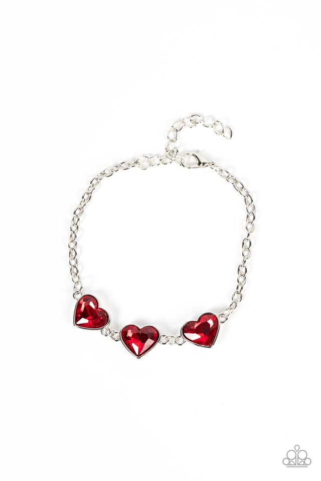 Little Heartbreaker - Red - Paparazzi Bracelet Image