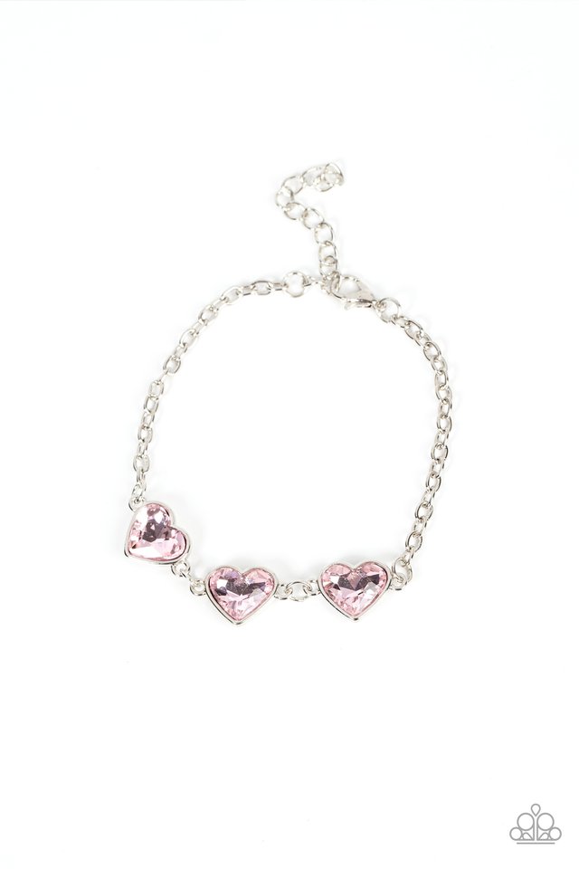 Little Heartbreaker - Pink - Paparazzi Bracelet Image
