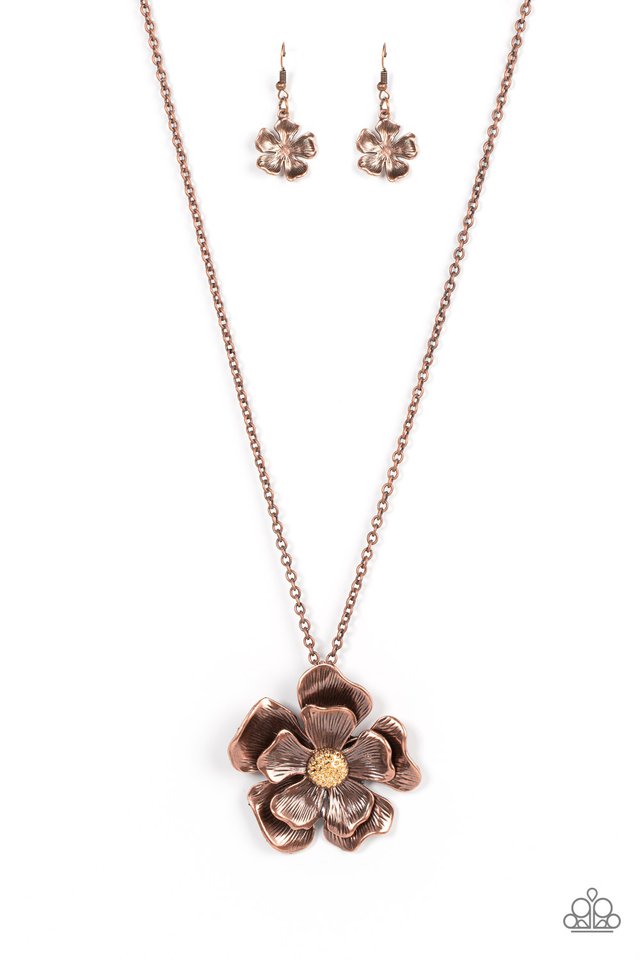 Homegrown Glamour - Copper - Paparazzi Necklace Image