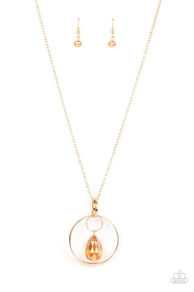 Swinging Shimmer - Gold - Paparazzi Necklace Image
