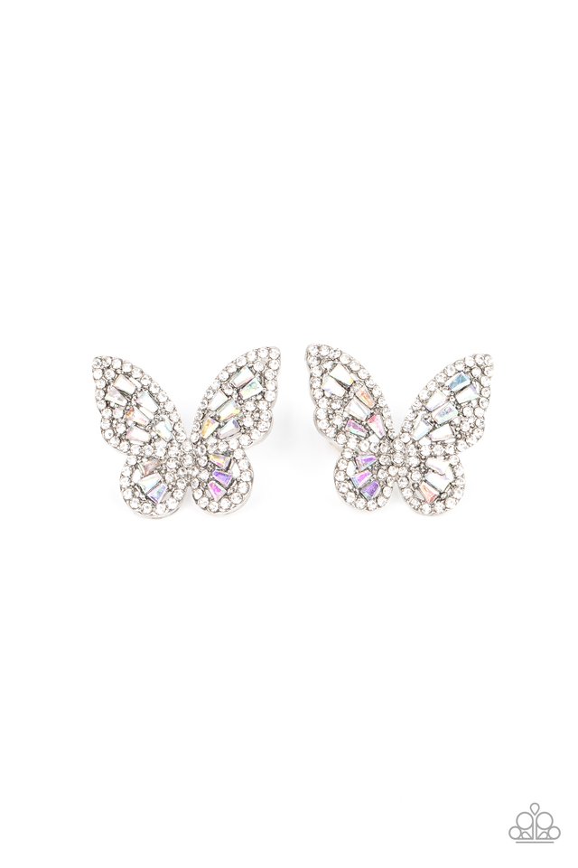 Smooth Like FLUTTER - Multi - Paparazzi Earring Image