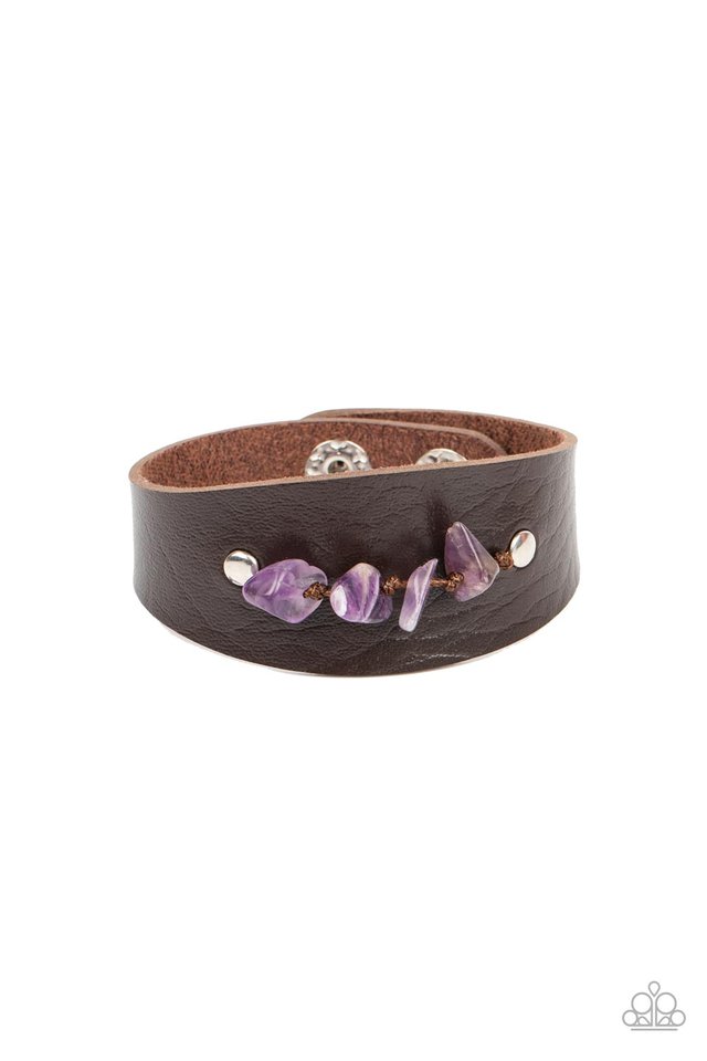 Colorful Canyoneer - Purple - Paparazzi Bracelet Image