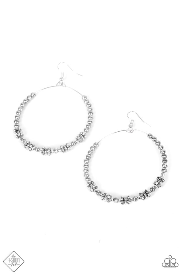 Simple Synchrony - Silver - Paparazzi Earring Image