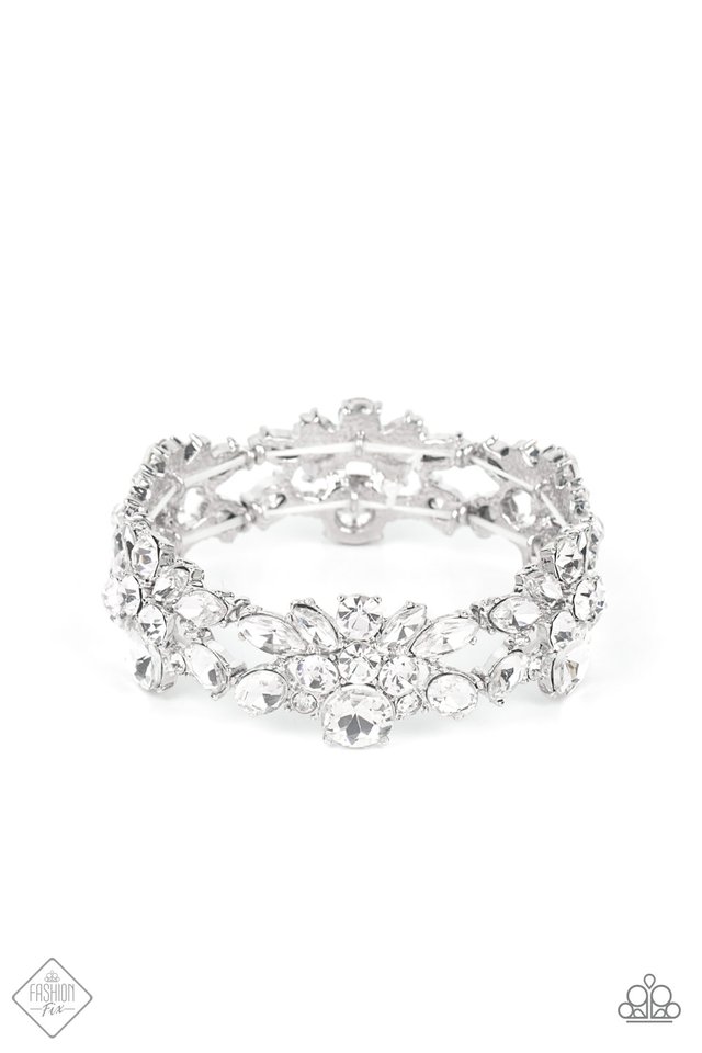 Beloved Bling - White - Paparazzi Bracelet Image