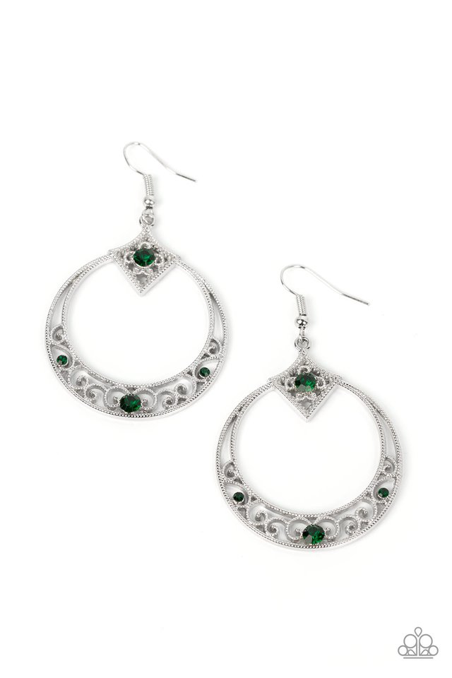 Royal Resort - Green - Paparazzi Earring Image