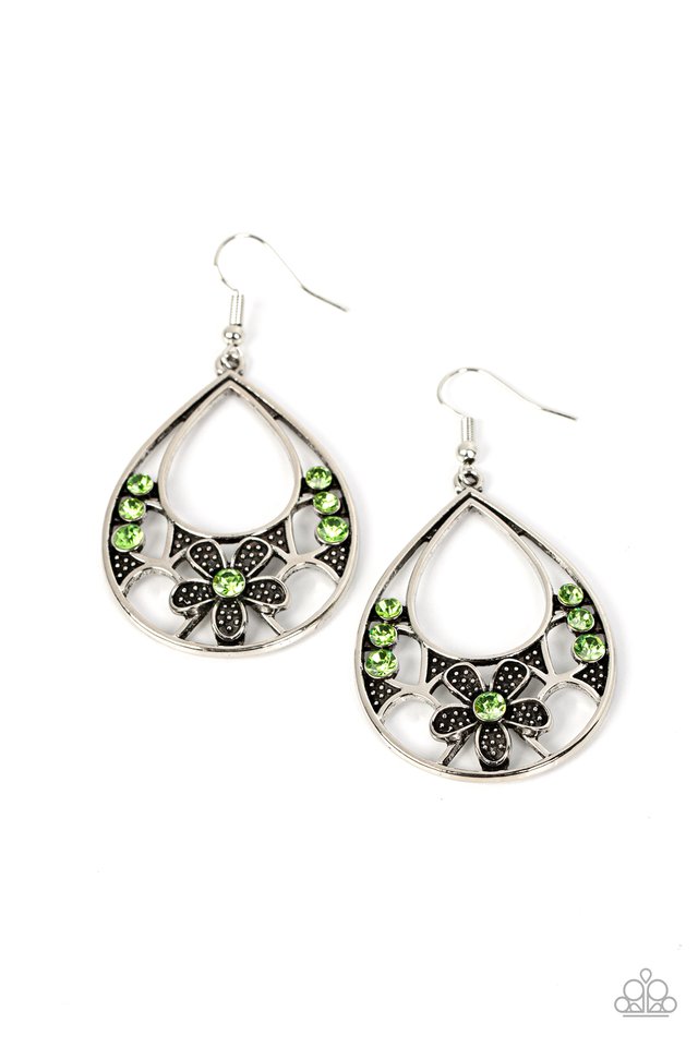 Meadow Marvel - Green - Paparazzi Earring Image