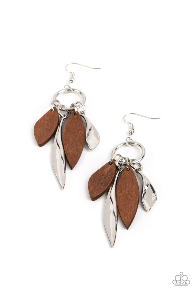 Primal Palette - Brown - Paparazzi Earring Image