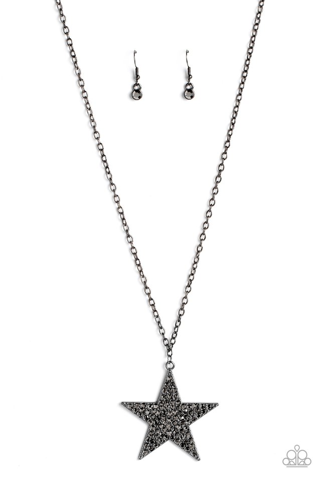 Rock Star Sparkle - Black - Paparazzi Necklace Image