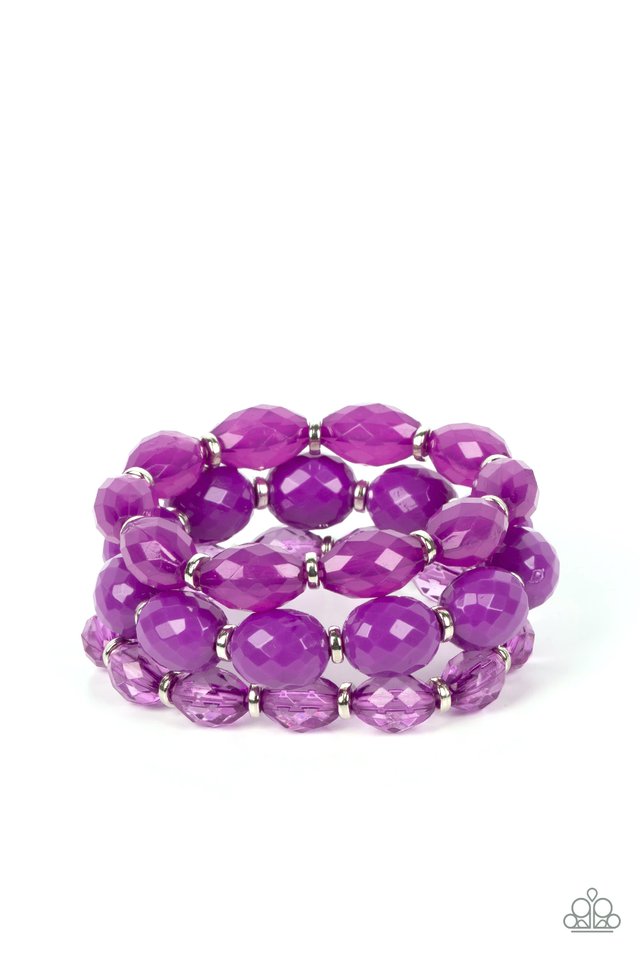 High Tide Hammock - Purple - Paparazzi Bracelet Image
