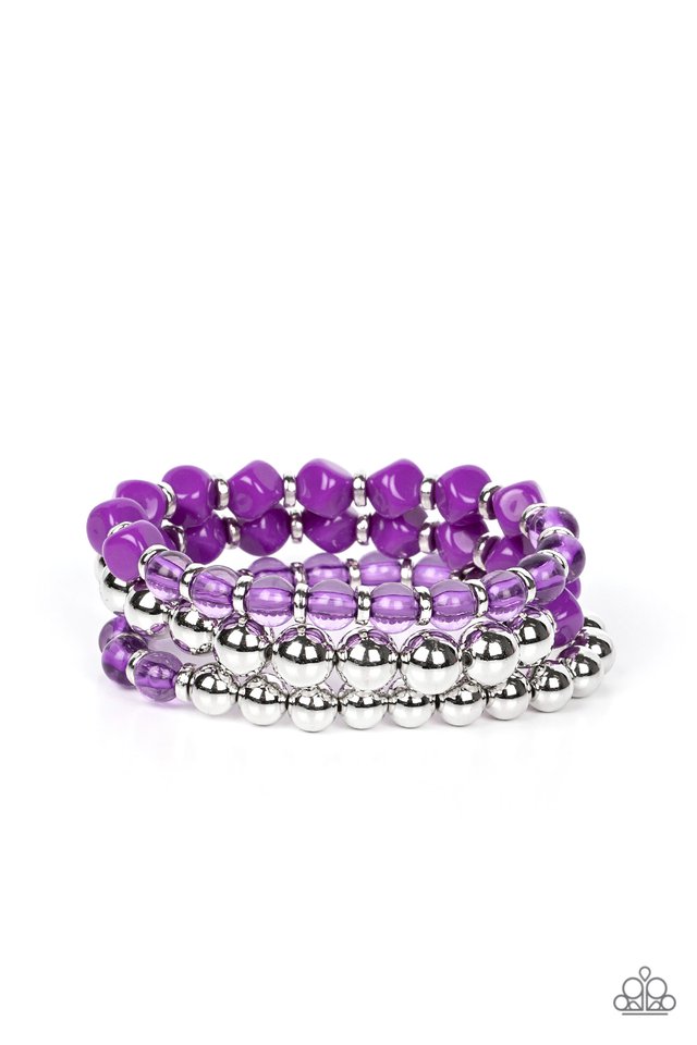 Summer Sabbatical - Purple - Paparazzi Bracelet Image