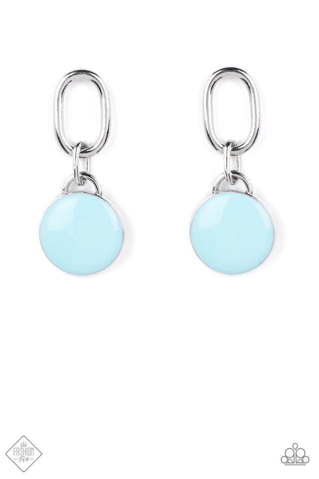 Drop a TINT - Blue - Paparazzi Earring Image