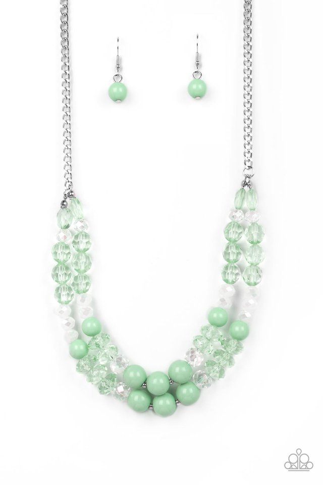 Vera-CRUZIN - Green - Paparazzi Necklace Image