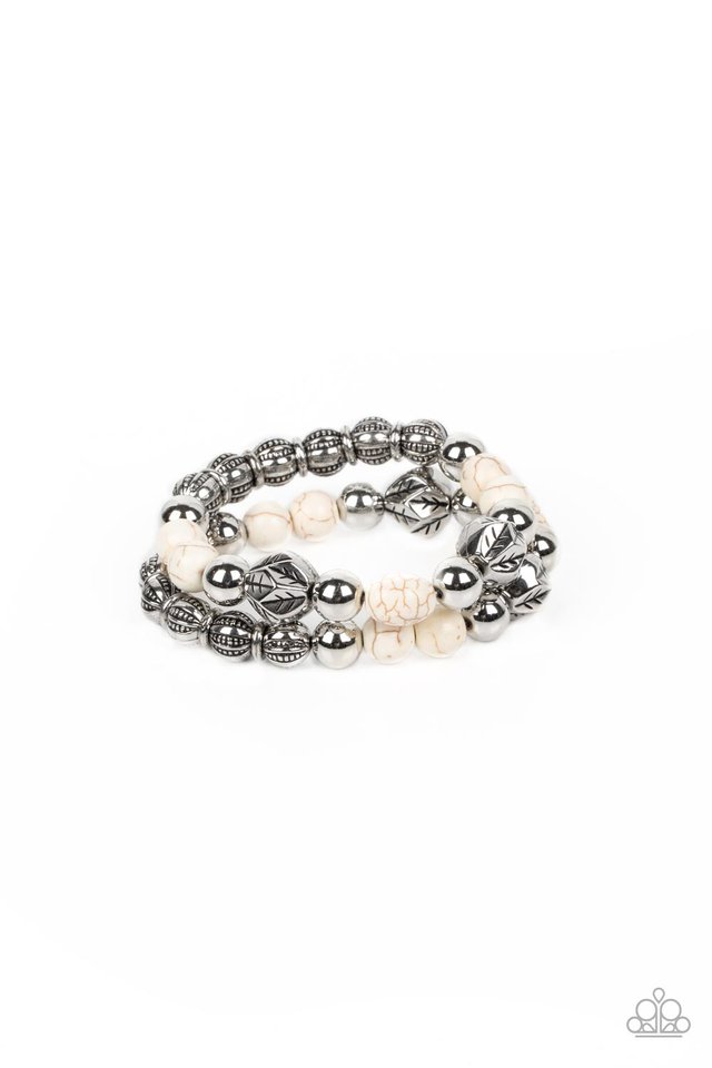 Sagebrush Saga - White - Paparazzi Bracelet Image