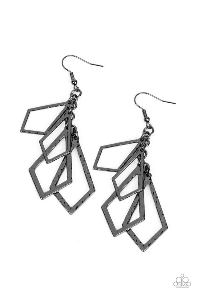 Totally TERRA-ific - Black - Paparazzi Earring Image