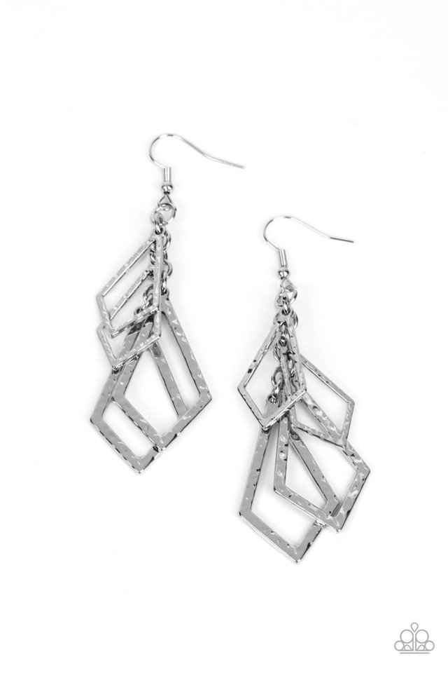 Totally TERRA-ific - Silver - Paparazzi Earring Image