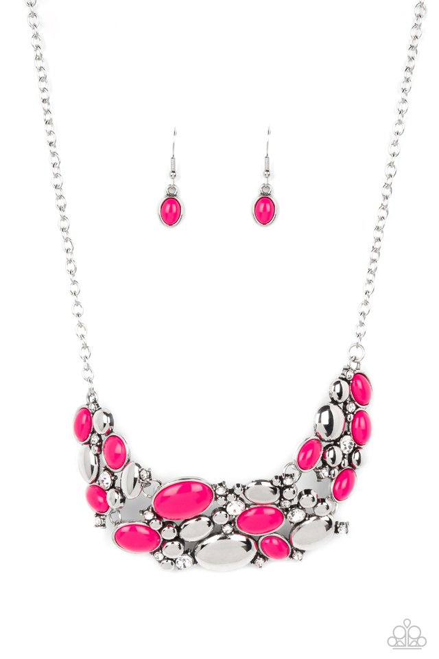 Contemporary Calamity - Pink - Paparazzi Necklace Image