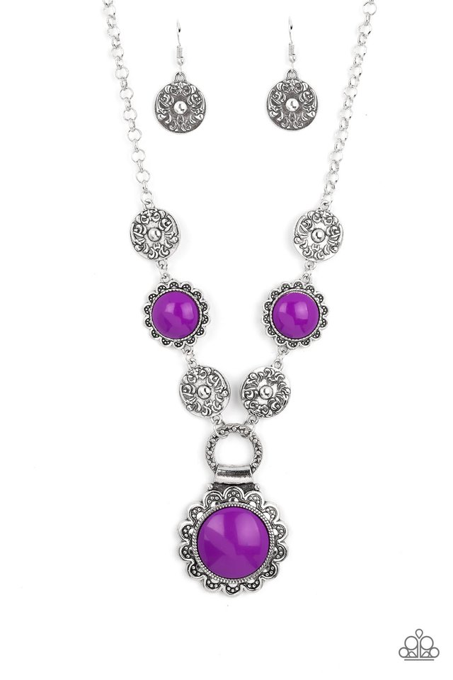 Poppy Persuasion - Purple - Paparazzi Necklace Image