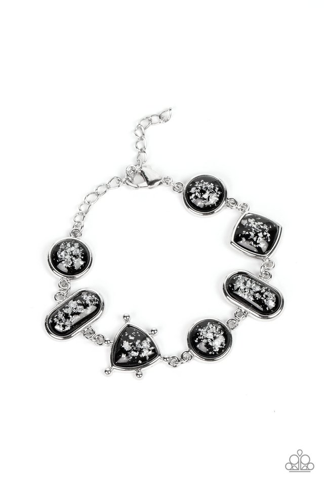 Speckled Shimmer - Black - Paparazzi Bracelet Image