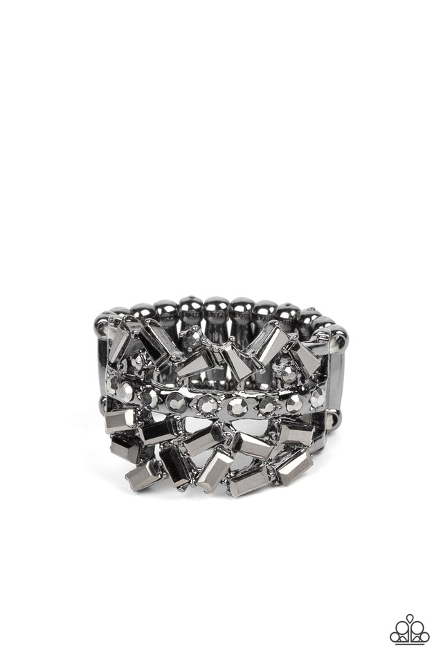 Scattered Sensation - Black - Paparazzi Ring Image