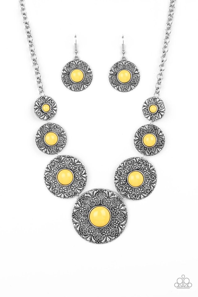 Garden Glade - Yellow - Paparazzi Necklace Image