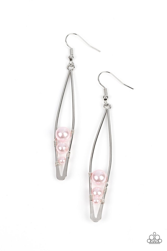 Atlantic Allure - Pink - Paparazzi Earring Image