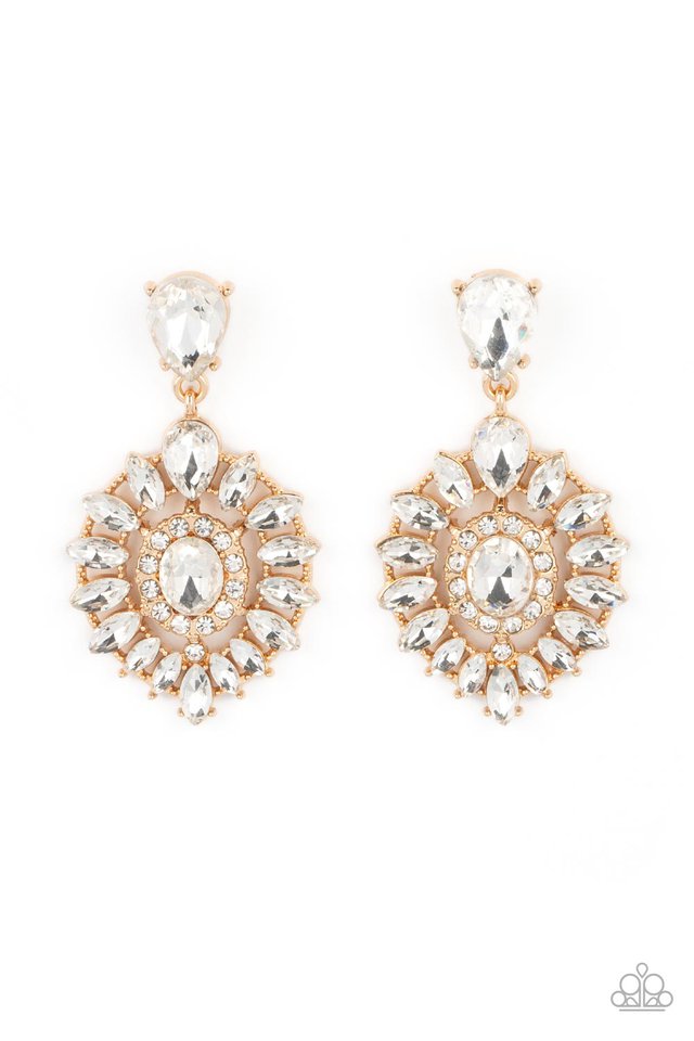 My Good LUXE Charm - Gold - Paparazzi Earring Image
