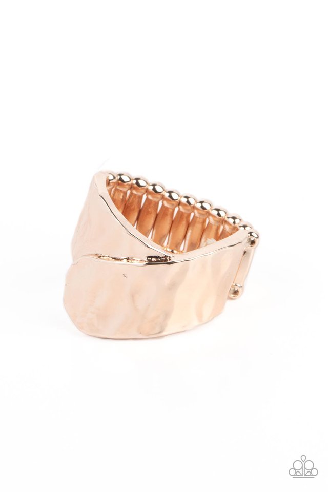 Hidden Troves - Rose Gold - Paparazzi Ring Image