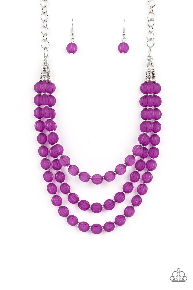 Summer Surprise - Purple - Paparazzi Necklace Image