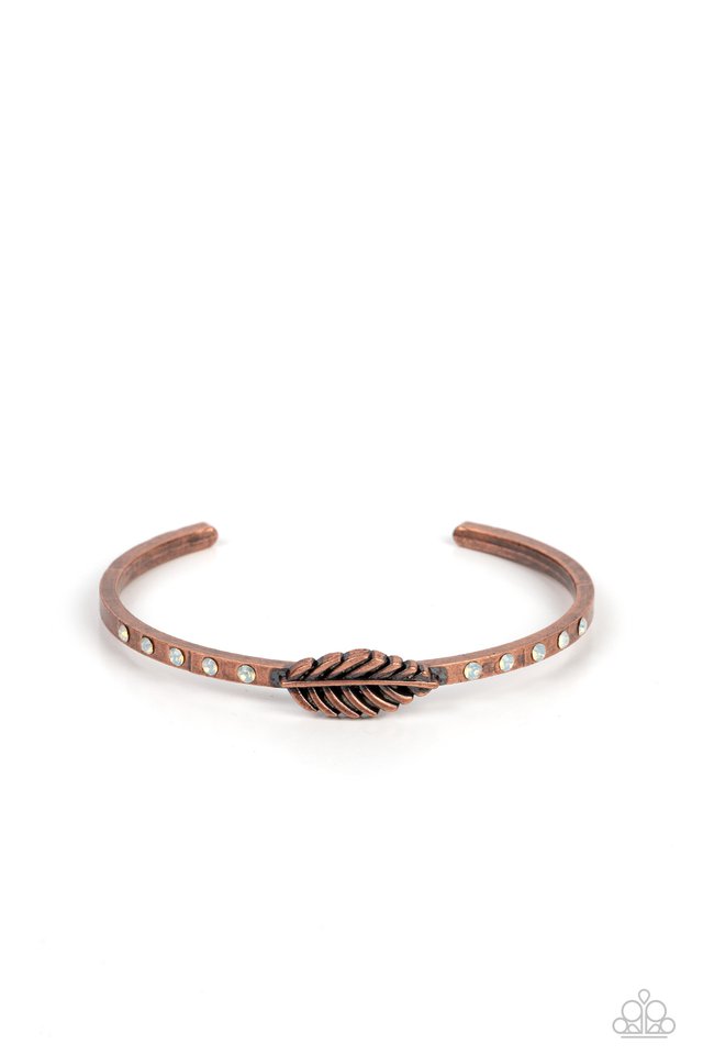 Free-Spirited Shimmer - Copper - Paparazzi Bracelet Image