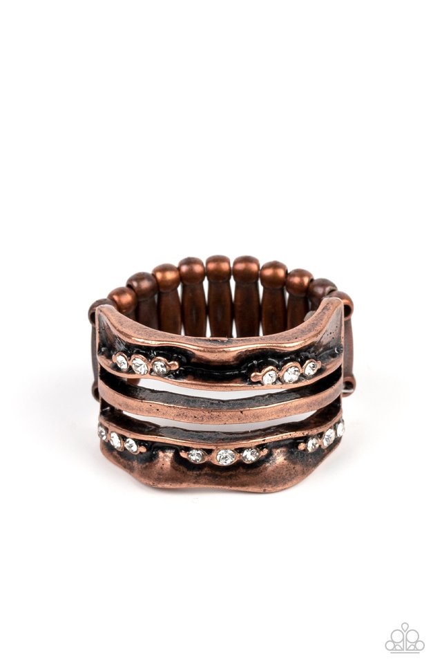 Unexpected Treasure - Copper - Paparazzi Ring Image