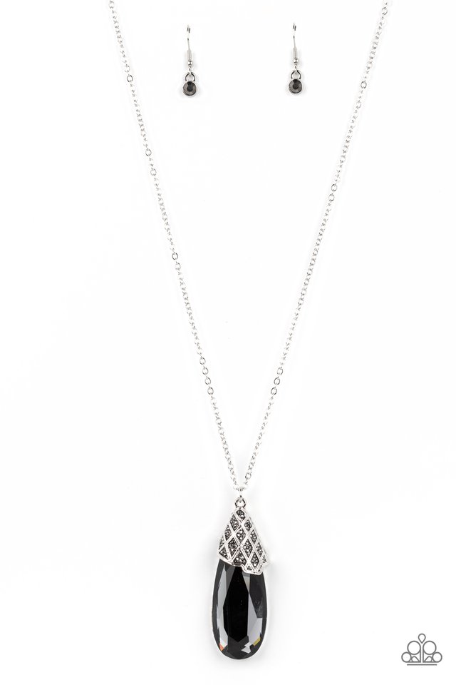 Dibs on the Dazzle - Silver - Paparazzi Necklace Image