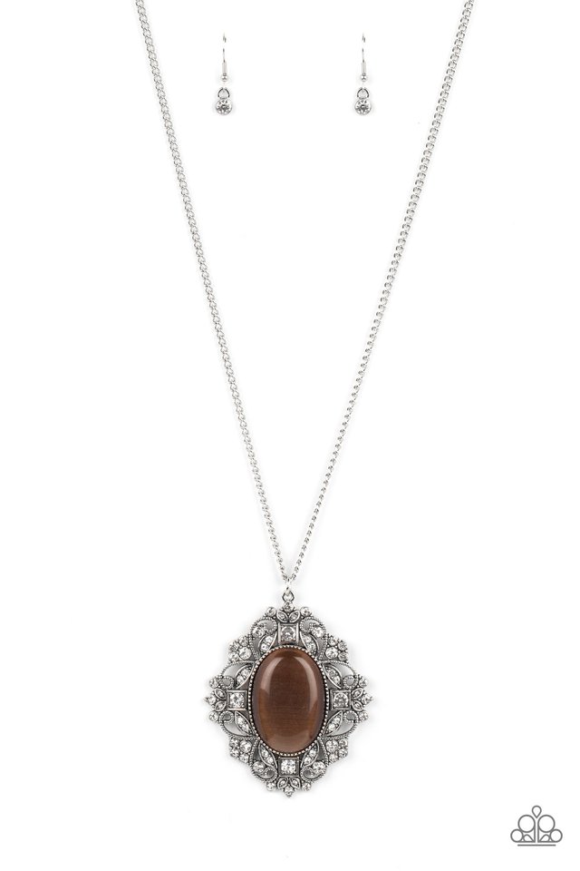 Dream Board Dazzle - Brown - Paparazzi Necklace Image