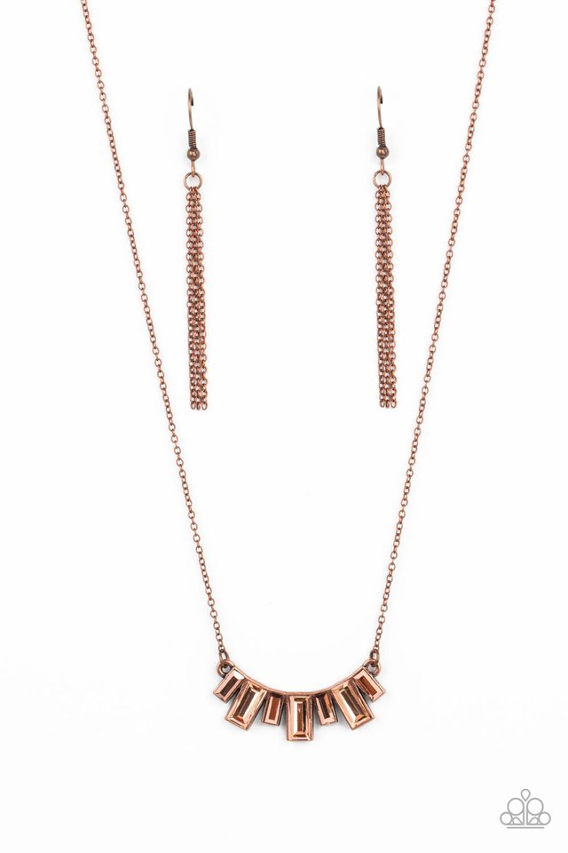 Hype Girl Glamour - Copper - Paparazzi Necklace Image