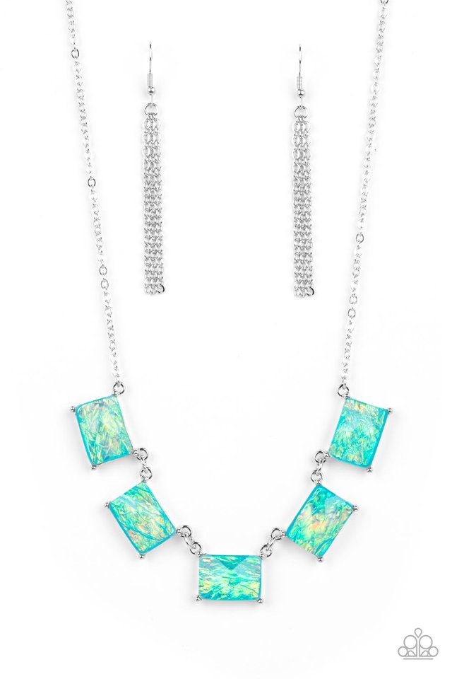 Opalescent Oblivion - Blue - Paparazzi Necklace Image
