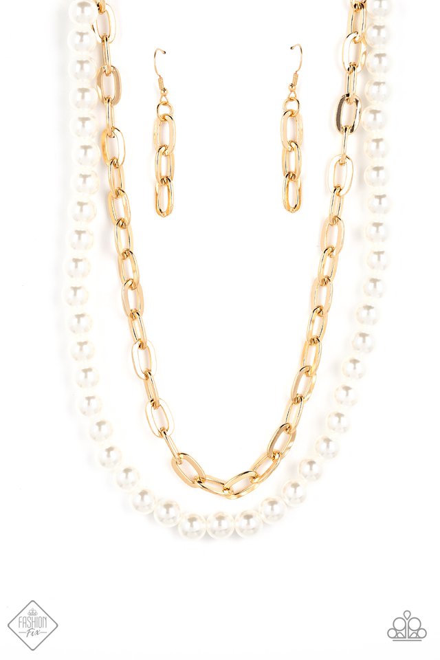 Suburban Yacht Club - Gold - Paparazzi Necklace Image