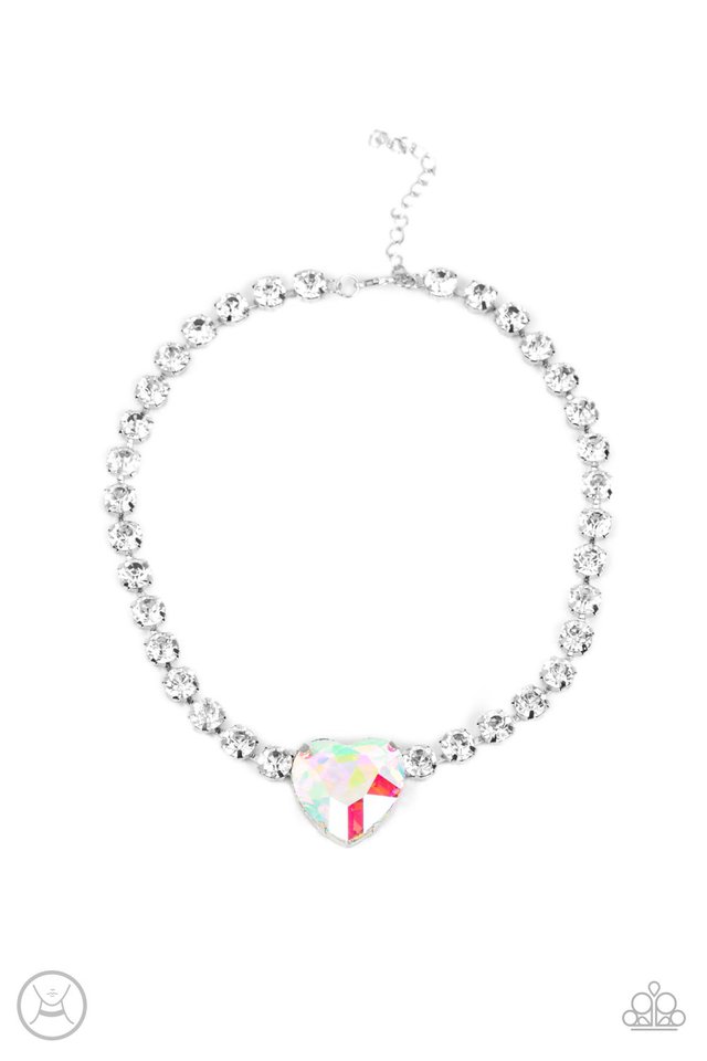 Heart in My Throat - Multi - Paparazzi Necklace Image