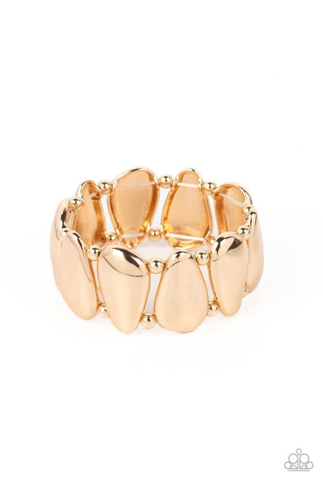 Classy Cave - Gold - Paparazzi Bracelet Image