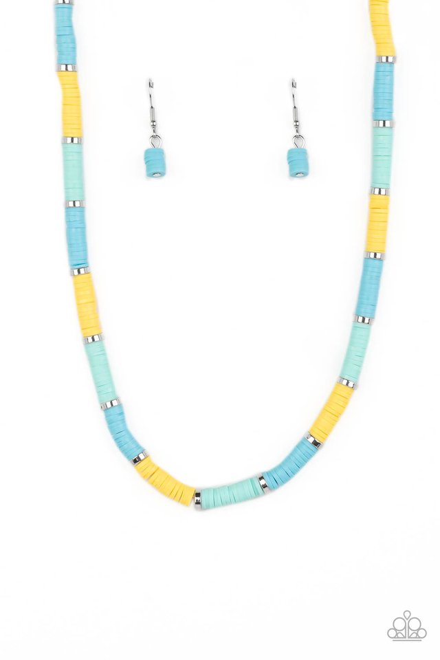 Rainbow Road - Blue - Paparazzi Necklace Image