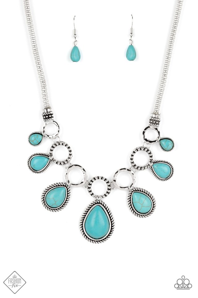 Riverside Relic - Blue - Paparazzi Necklace Image