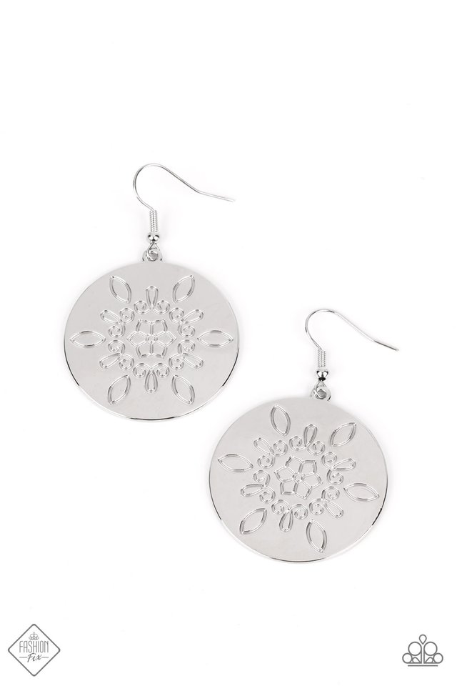 Tidal Taste - Silver - Paparazzi Earring Image