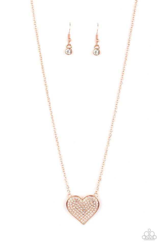 Spellbinding Sweetheart - Copper - Paparazzi Necklace Image