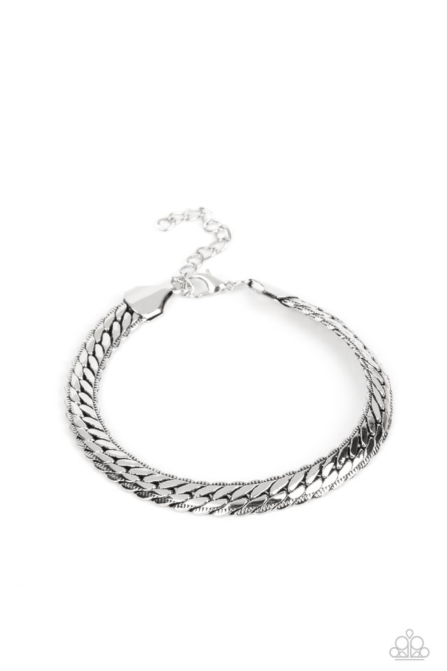 Cargo Couture - Silver - Paparazzi Bracelet Image