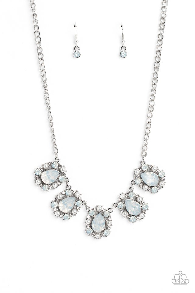 Pearly Pond - White - Paparazzi Necklace Image