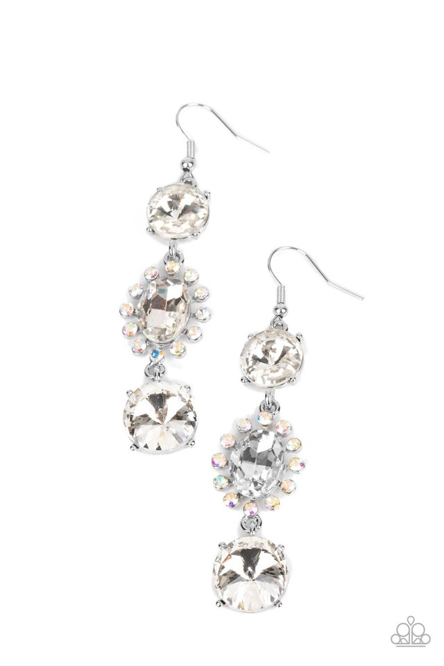 Magical Melodrama - White - Paparazzi Earring Image