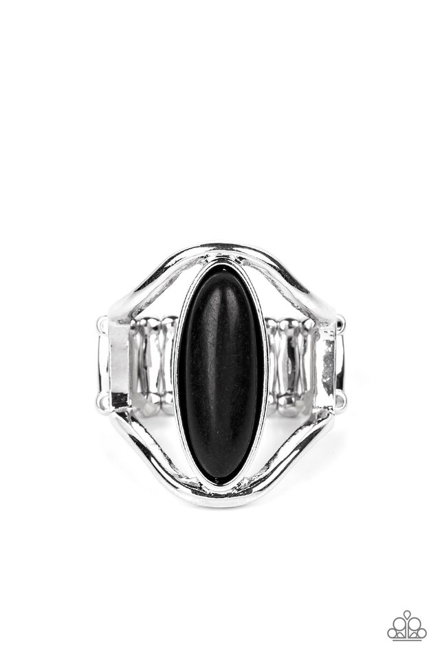 Spartan Stone - Black - Paparazzi Ring Image