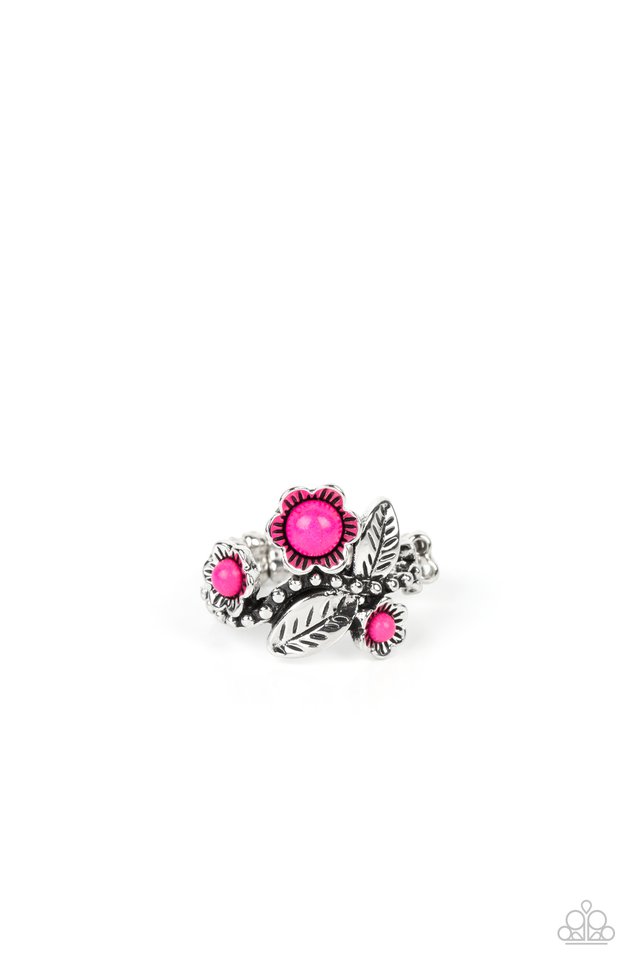 Wonderland Wildflower - Pink - Paparazzi Ring Image