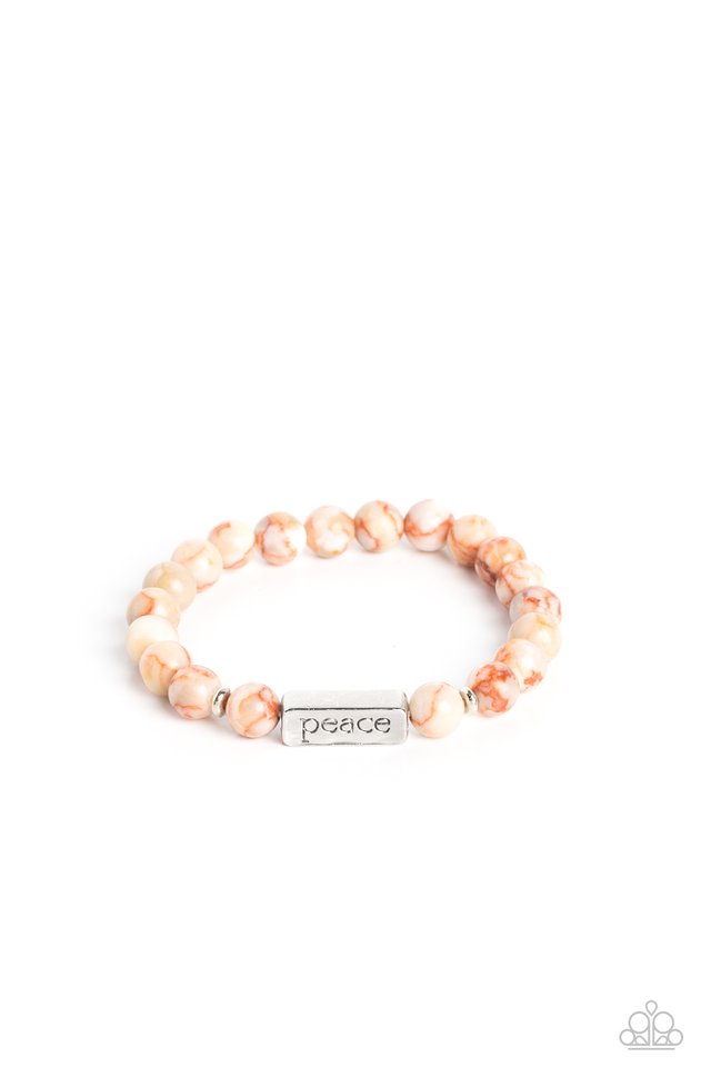 Serene Season - Orange - Paparazzi Bracelet Image