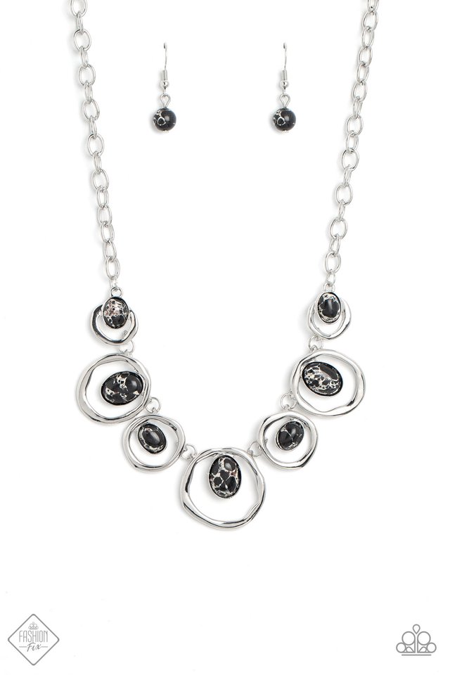 Marble Medley - Black - Paparazzi Accessories Necklace
